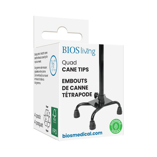 BIOS Living Quad Cane Tips - Pack of 4
