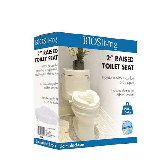 Raised Toilet Seat with Lid