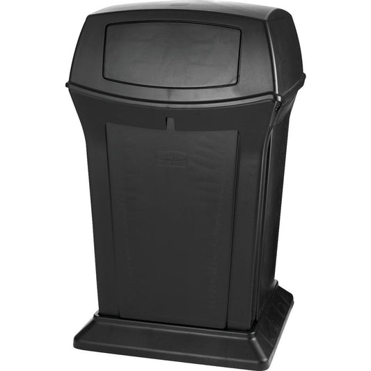 Ranger 45-Gallon Trash Can with 2 Doors, Black