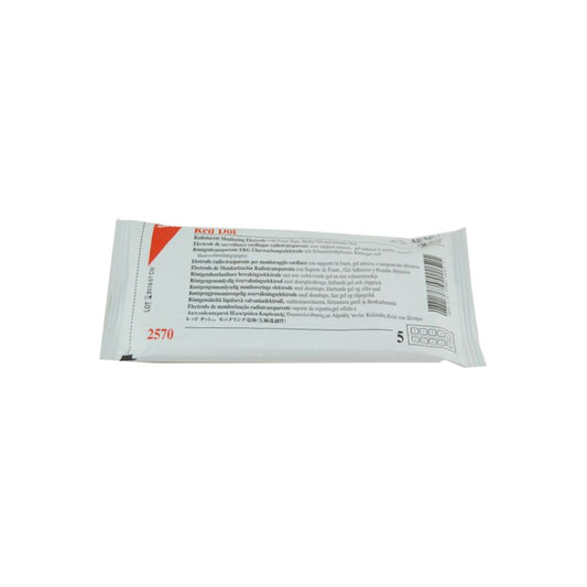 Red Dot™ Monitoring Electrode, Multipurpose, with Sticky Gel, Radiolucent Stud, Skin Prep Surface, 4cm × 3.5cm