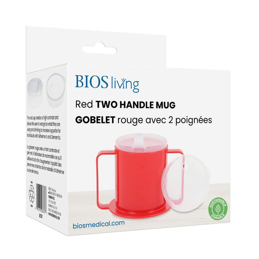 Red 2 Handle Mug - 265 mL