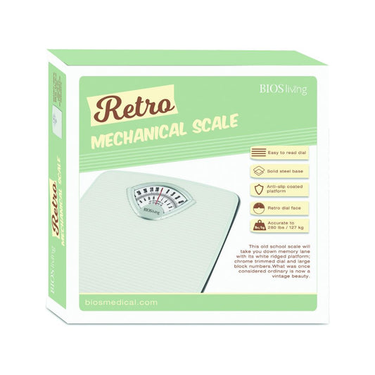 Retro Mechanical Scale - White