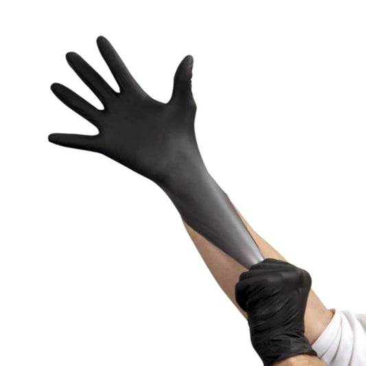 Ronco Ne1 Black Nitrile Examination Glove
