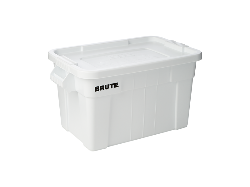 Rubbermaid Commercial Products BRUTE 20 Gal Tote with Lid, White 