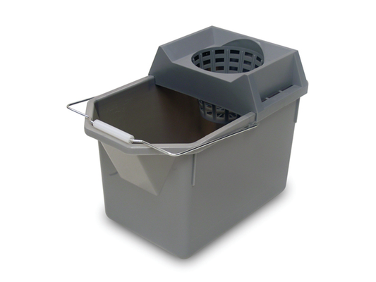 Rubbermaid Commercial Products Pail and Mop Strainer Combo, Gray