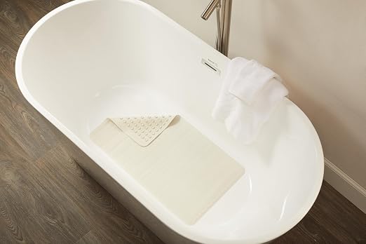 Rubbermaid Safti-Grip Bath Mat Large, White - 12 Per Case