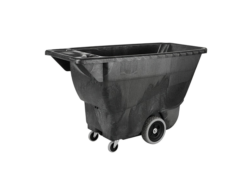Rubbermaid Structural Foam Tilt Truck, Utility Duty, 1/2 Cubic Yard, Black