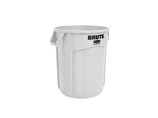 Rubbermaid Vented BRUTE 10-Gallon White Trash Container 