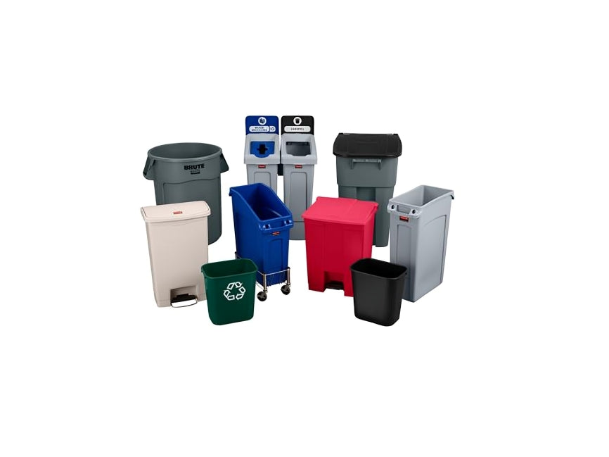 Rubbermaid Wastebasket Recycling Small 13-Quart Blue, 1