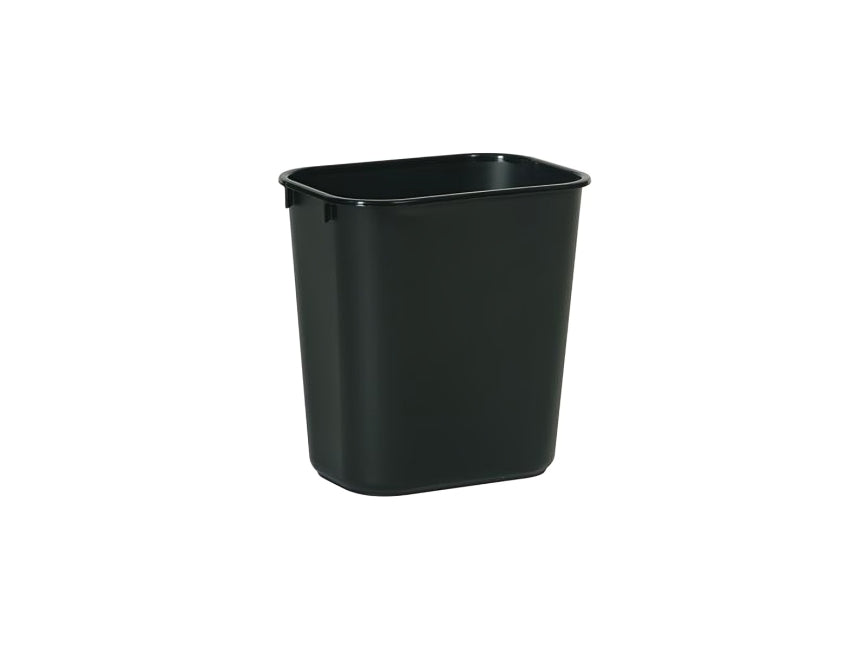 Rubbermaid Wastebasket Small 13-Quart, Black 