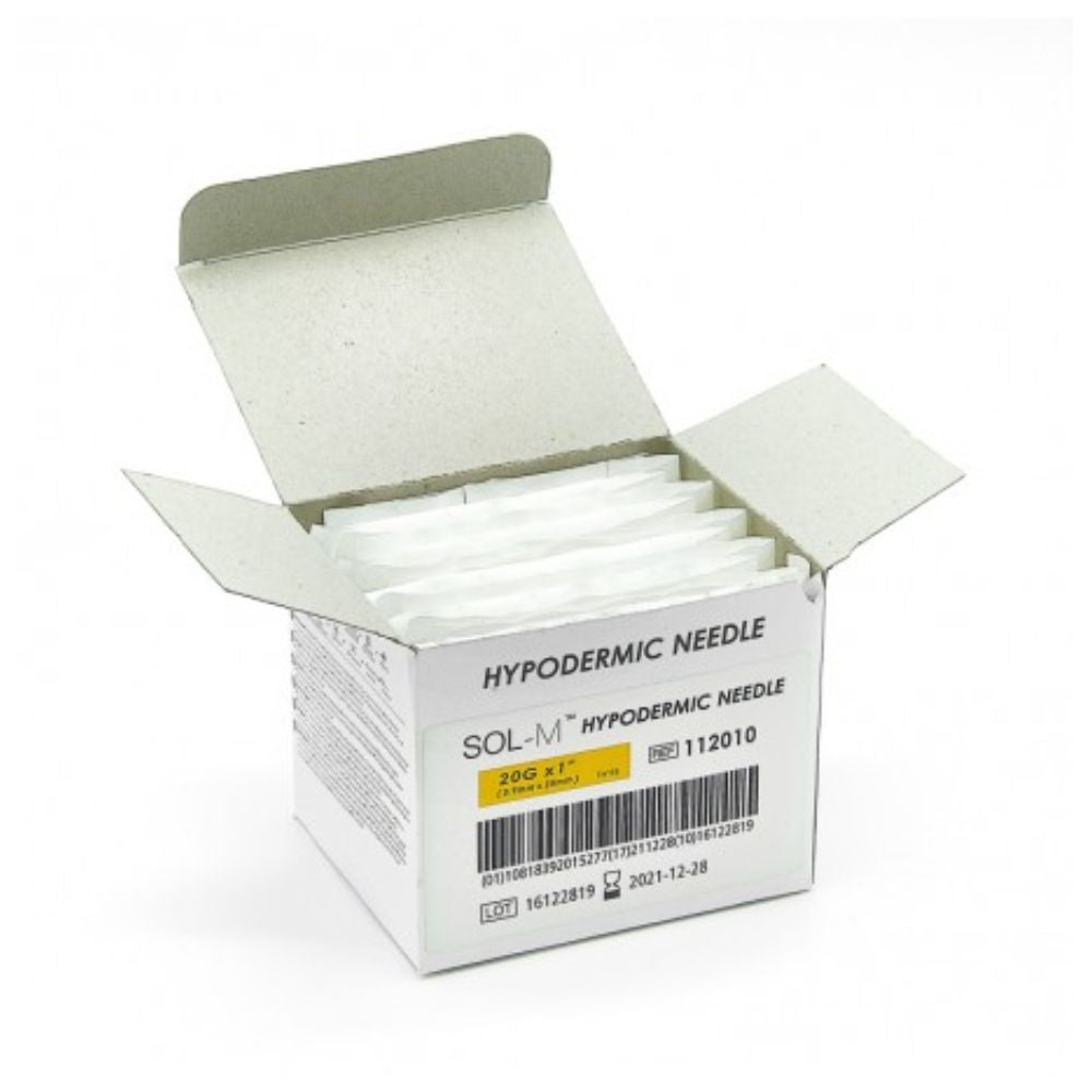 SOL-M Hypodermic Needle 20G x 1", 112010