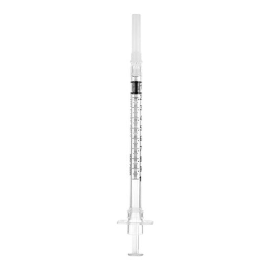 SOL-CARE™ 1cc TB Safety Syringe - 25G x 5/8” Fixed Needle (Box of 100)