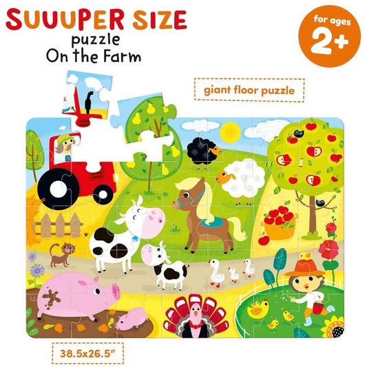 Suuuper Size Puzzle-On The Farm