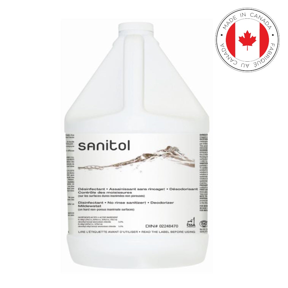 Sanitol Disinfectant No Rinse Sanitizer Concentrated - Fragrance Free (4L)