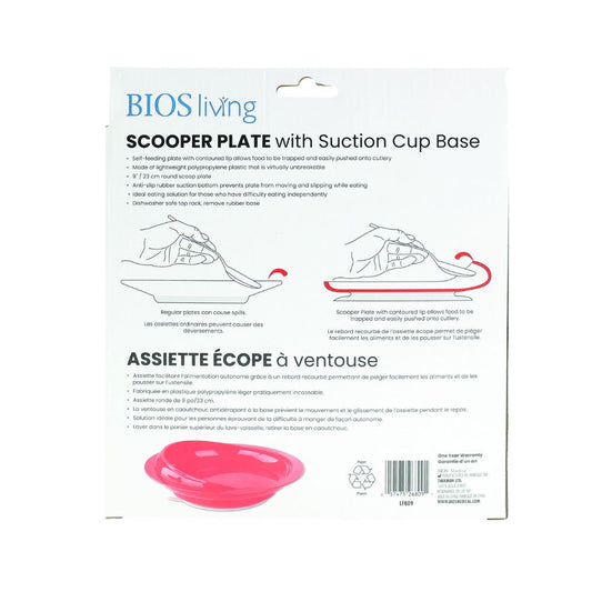Scooper Plate with Suction Cup Base
