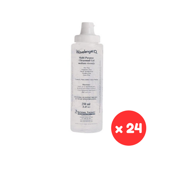 Wavelength Multi-Purpose Ultrasound Gel, 250 mL - Medium Viscosity