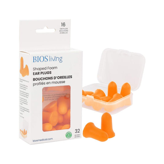 Shaped Foam Ear Plugs - 16 Pairs