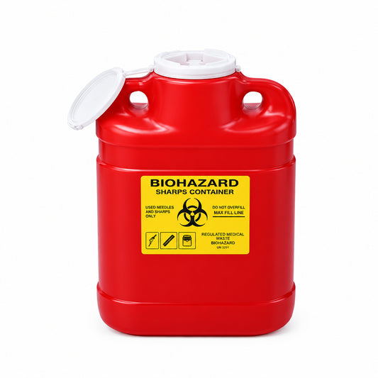 BD Sharps Collector, Chemotherapy, XL, 18.7L, W14.25" x L19.5" x H26.5" Red - 8 Per Case