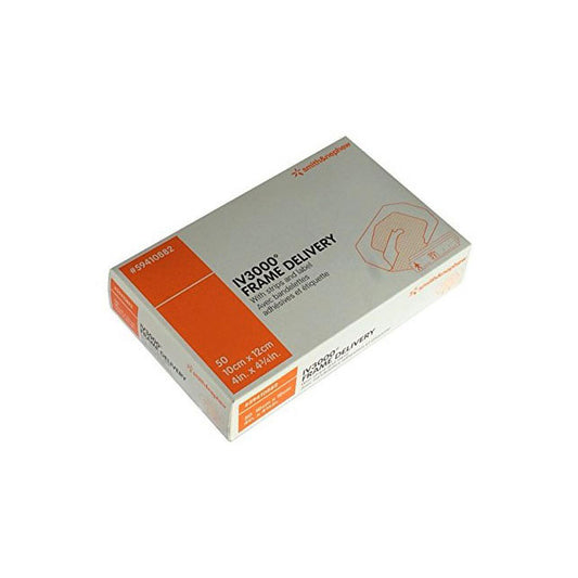 Smith & Nephew IV3000™ Frame Delivery Transparent Film Dressing, W12cm x L10cm
