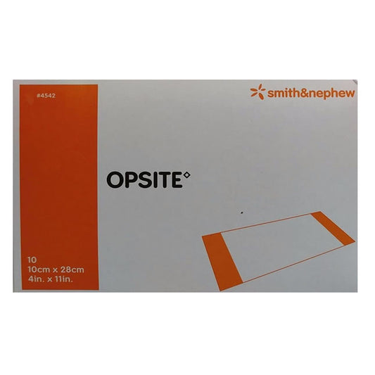 Smith & Nephew OPSITE™ Transparent Adhesive Polyurethane Film Dressing, 10cm x 28cm
