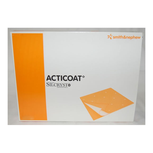Smith & Nephew ACTICOAT™ Antimicrobial Barrier Dressing, Silver Coated, 8" x 16"