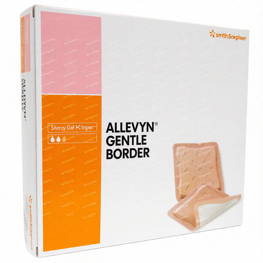 Smith & Nephew ALLEVYN™ Gentle Border Hydrocellular Foam Dressing, Silicone Gel Adhesive (3-Layer), 15cm x 15cm