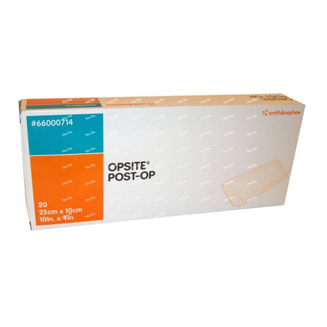 Smith & Nephew OPSITE™ Post-Op Transparent Waterproof Dressing, with Absorbent Pad, 25cm x 10cm