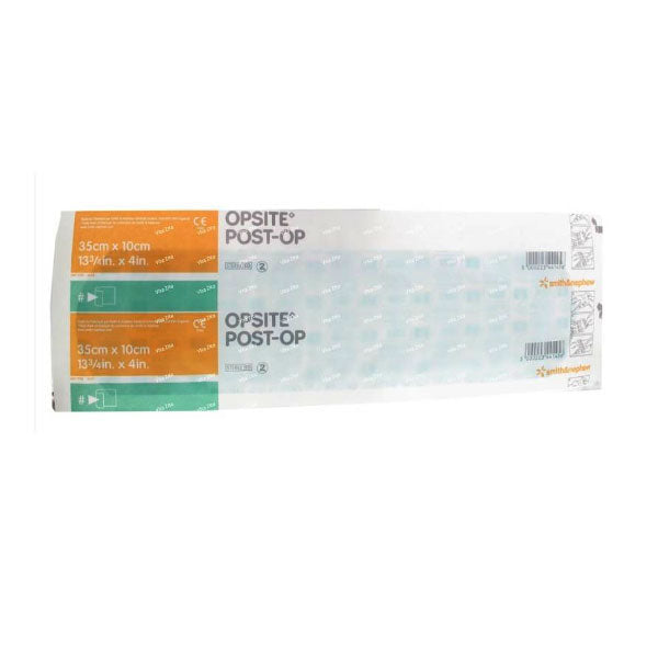 Smith & Nephew OPSITE™ Post-Op Transparent Waterproof Dressing, with Absorbent Pad, 35cm x 10cm