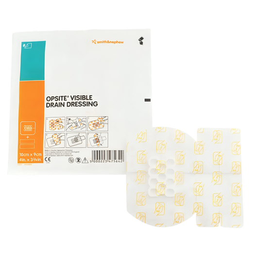 Smith & Nephew Opsite Visible Drain Dressing, 10cm × 9cm