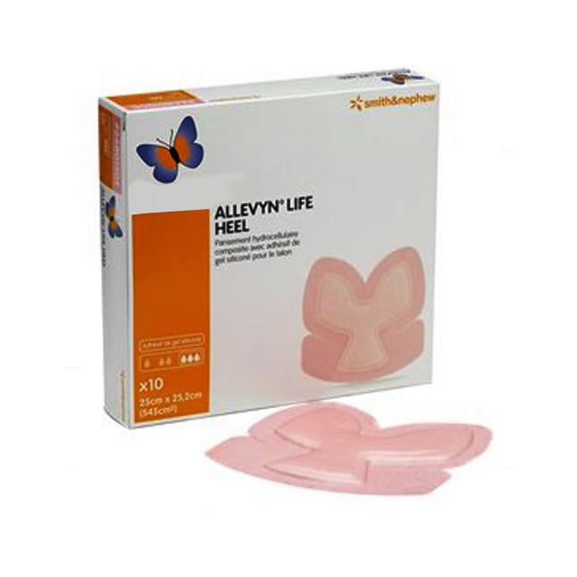 Smith &amp; Nephew ALLEVYN™ Life Advanced Foam Wound Dressing (5-Layer), Heel, 25 cm x 25.2 cm