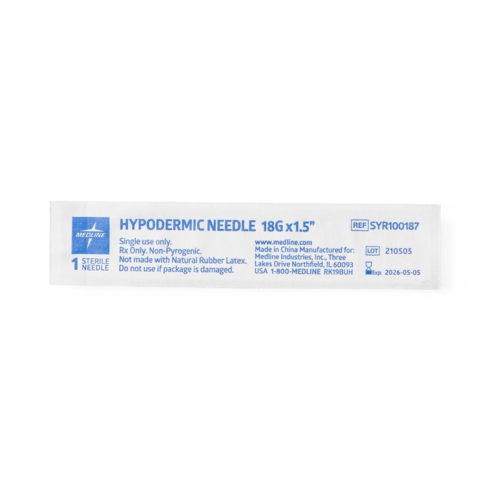 Standard Hypodermic Needle, 18G x 1.5"
