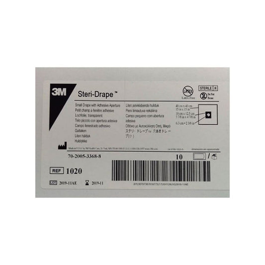 Steri-Drape™ Small Drape, Adhesive Aperture, Circle aperture, Sterile, 40cm x 40cm