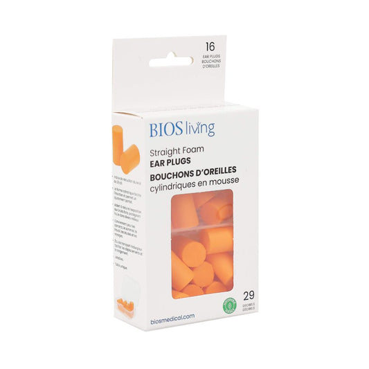 Straight Foam Ear Plugs - 16 Pairs