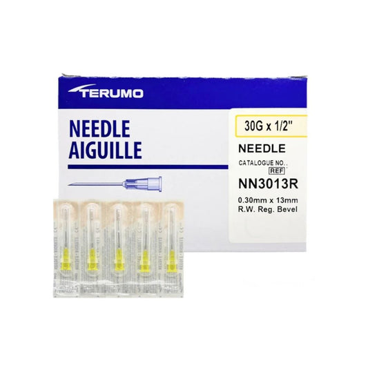 TERUMO® Needle Hypodermic 30Gx.5 in, Regular Wall