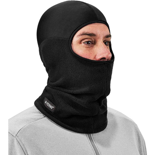 THERMAL BALACLAVA WITH SPANDEX TOP - BLACK - N-FERNO 6822