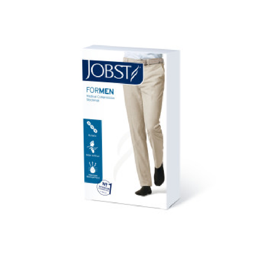 JOBST forMen Compression Socks 30-40 mmHg Thigh High, Closed Toe, Khaki, Small
