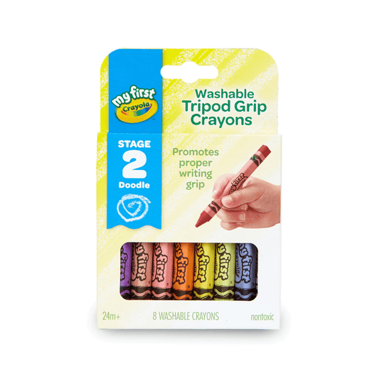 Crayola Washable Tripod Grip Crayons, 8 Count | Crayola