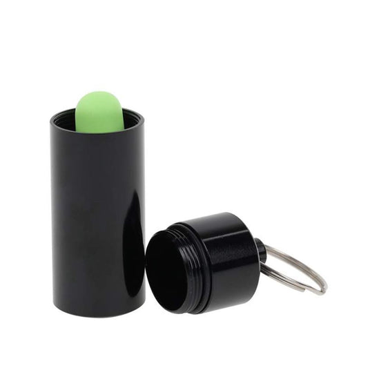 Tapered Foam Ear Plugs 4pc with Keychains - Green