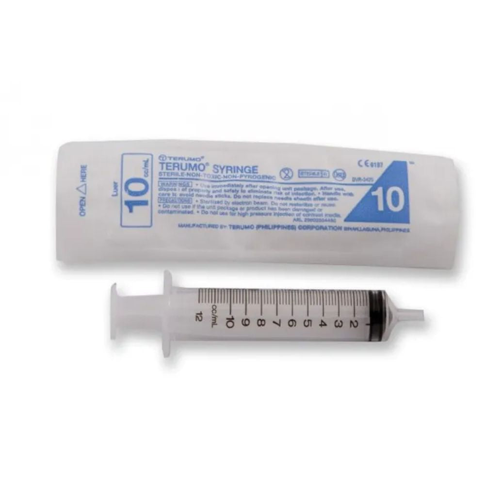 Terumo 10ml Luer Slip Tip Syringes- Box of 100