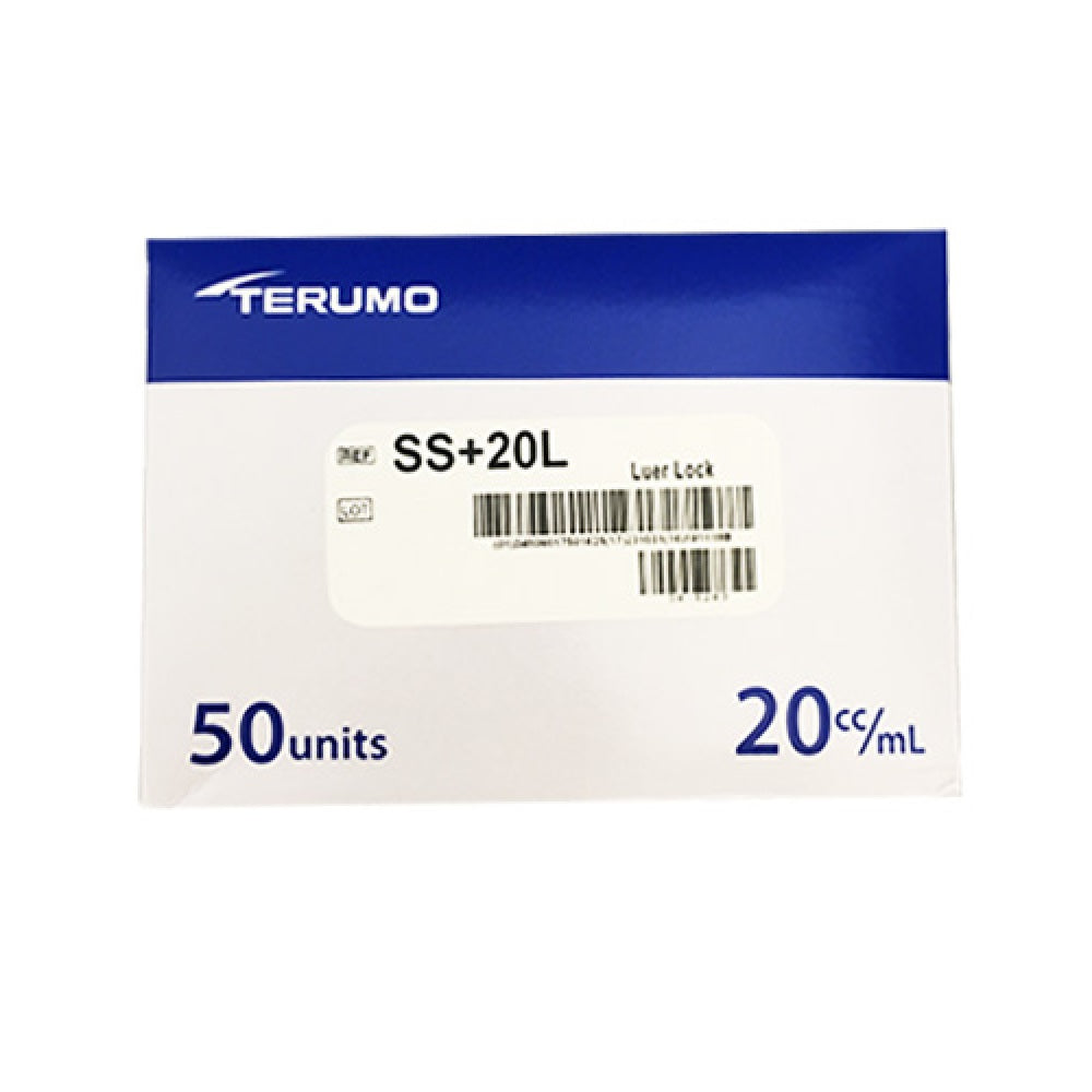 Terumo 20ml Luer Lok Tip Syringe- Box of 50