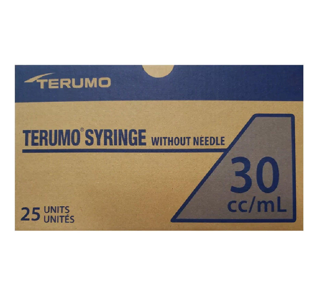 Terumo 30ml Luer Lok Tip Syringes - Box of 25