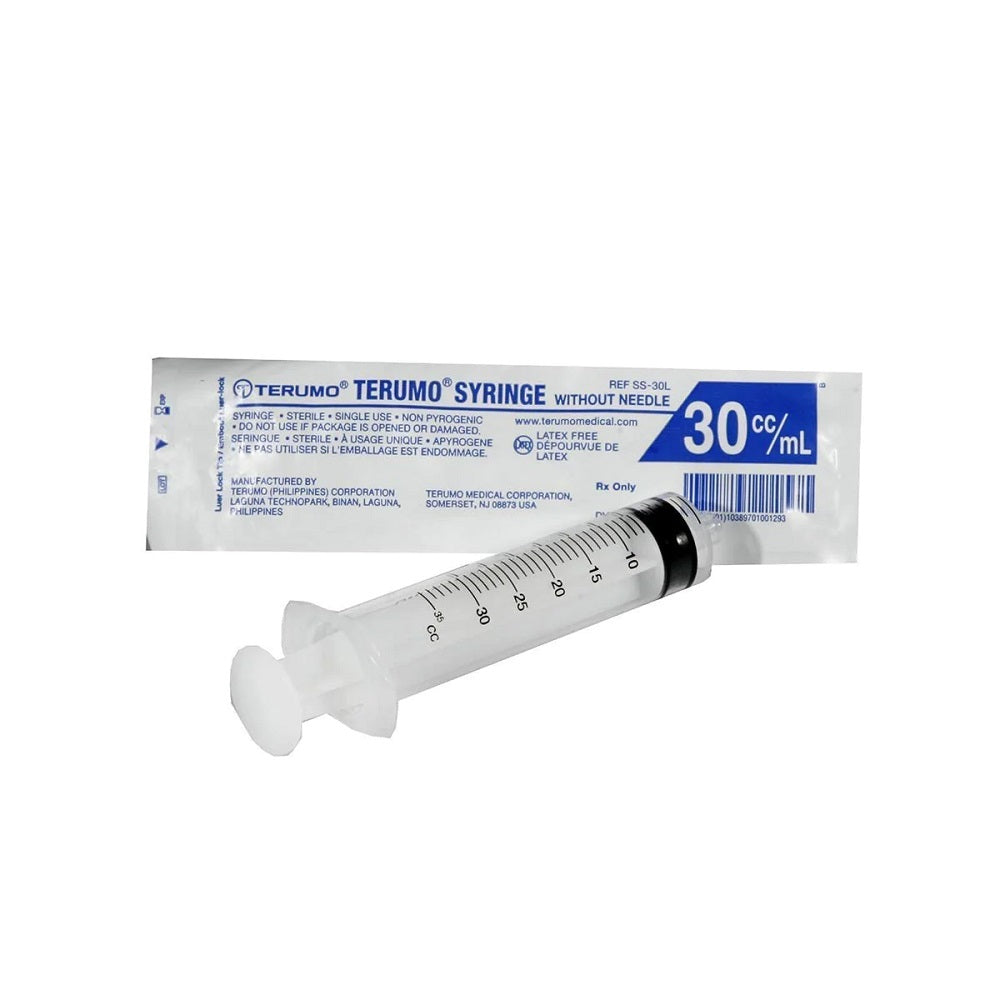Terumo 30ml Luer Lok Tip Syringes - Box of 25