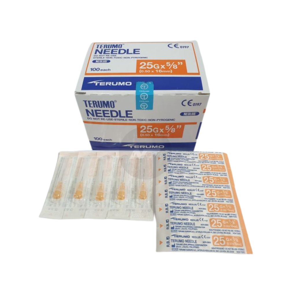 Terumo Hypodermic Thin Wall Needle 25G x 5/8", NN2516 