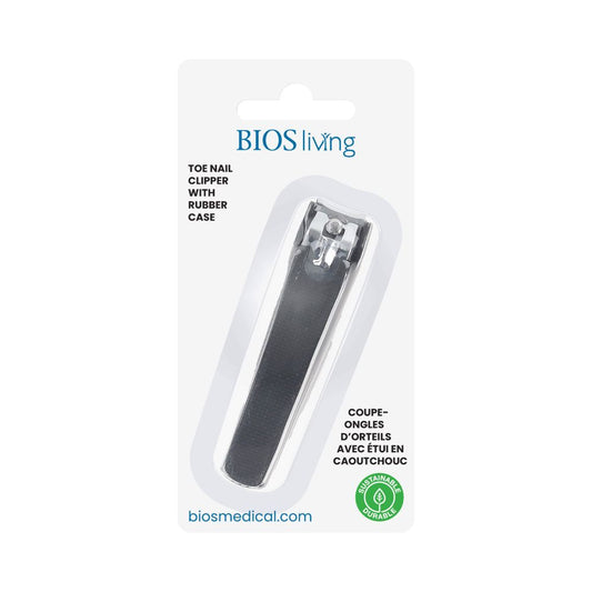 BIOS Living Toel Nail Clipper with Rubber Case