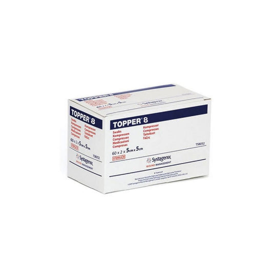 Topper™ NU-GAUZE™ Sponge, 4-Ply, Sterile, 2cm x 2cm