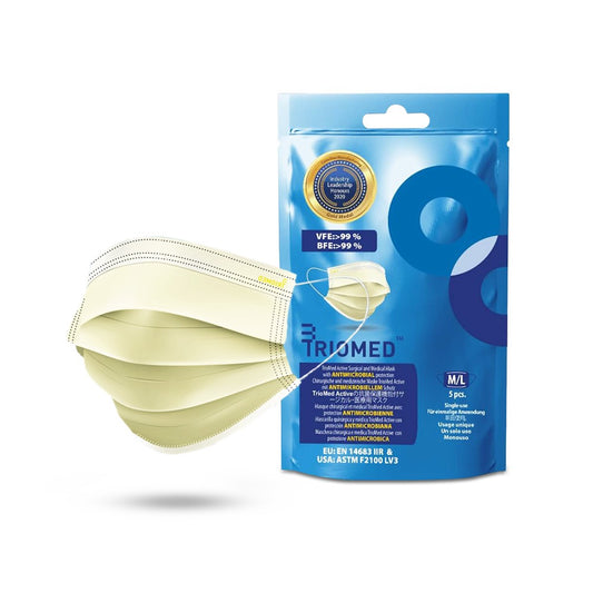 ACTIVE SURGICAL AND MEDICAL MASK – ASTM F2100 LEVEL 3 MASK BY TRIOMED - Masque chirurgical et médical actif TrioMed
