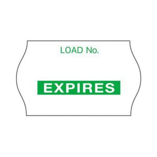Comply™ Sterilization Load Label, Expires Format, 0.63" x 1" - Green