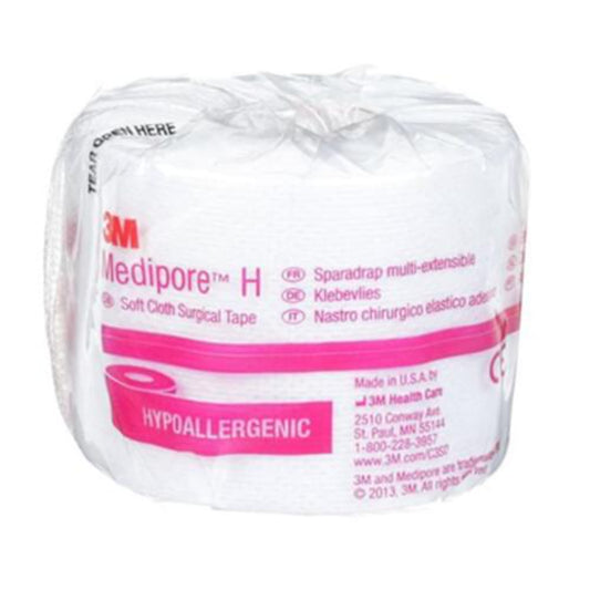Medipore& Hypoallergenic Soft Cloth Surgical Tape, 2 in. x 10 Yards - Box of 2 Rolls