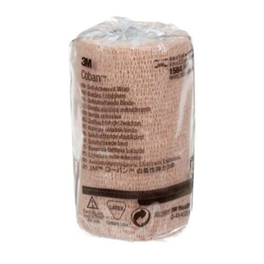 3M Coban Self-Adherent Bandage, Tan, 4in. x 5 Yards
