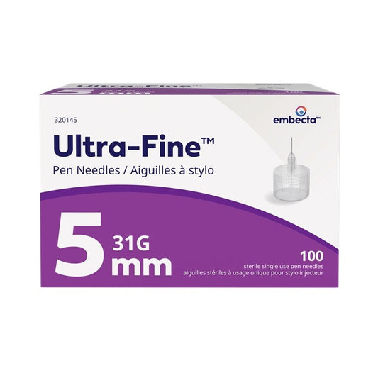 Embecta Ultra-Fine™ Insulin Pen Needle, L5mm, OD 31GA